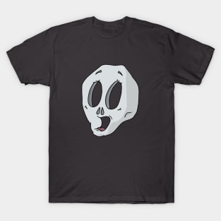 Cute Scared Skull Cartoon T-Shirt